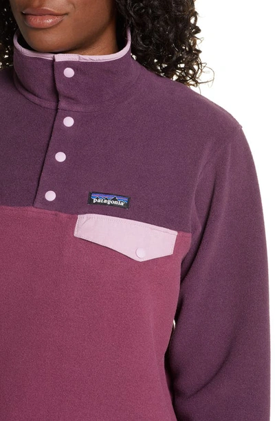 Shop Patagonia Synchilla Snap-t Recycled Fleece Pullover In Lit Light Balsamic