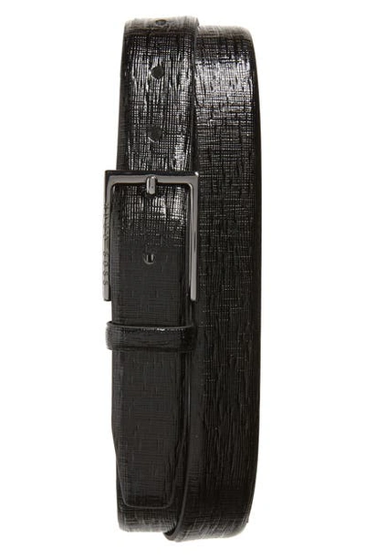 Shop Hugo Boss Ceddys-pm Leather Belt In Black