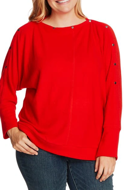 Shop Vince Camuto Cozy Dolman Sleeve Sweater In Fiesta