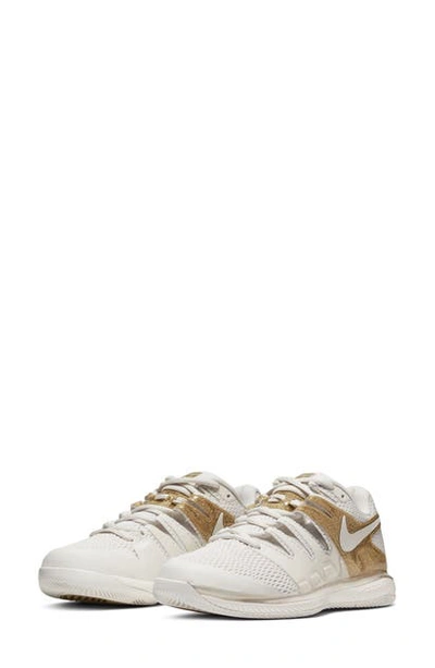 Shop Nike Air Zoom Vapor X Tennis Shoe In Phantom/ Metallic Gold