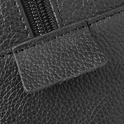 Shop Barbour Leather Washbag In Black