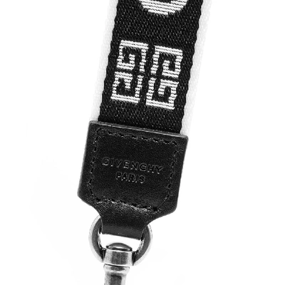 Shop Givenchy 4g Webbing Key Fob In Black