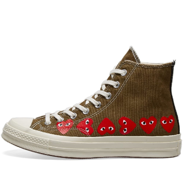 comme des garcons khaki converse
