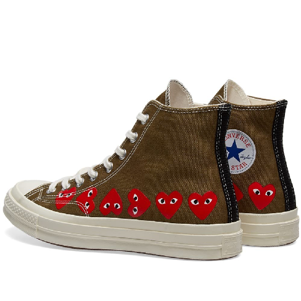 converse cdg khaki
