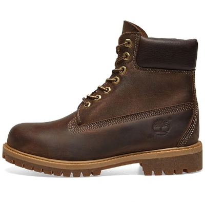 Shop Timberland Heritage 6" Premium Boot In Brown