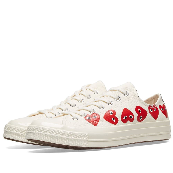 commes de garcon converse multi heart