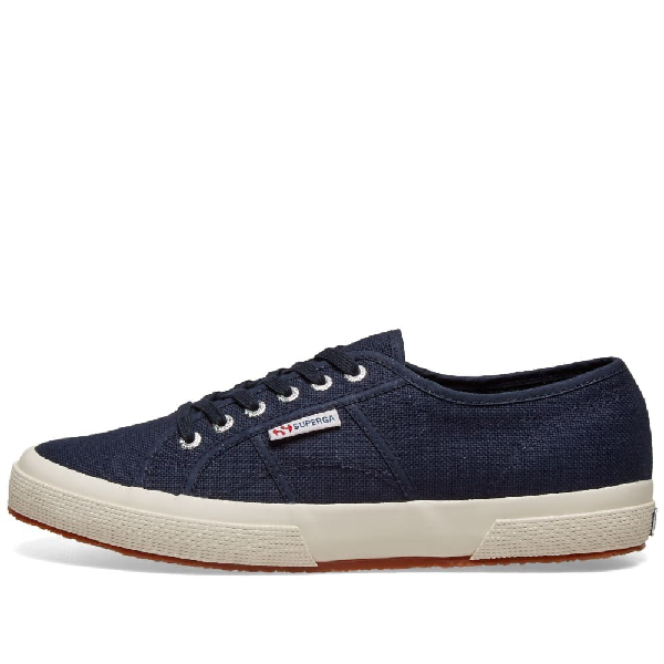 superga 2750 classic navy plimsoll trainers