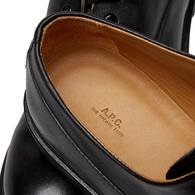 Shop Apc A.p.c. Simeon Derby Shoe In Black