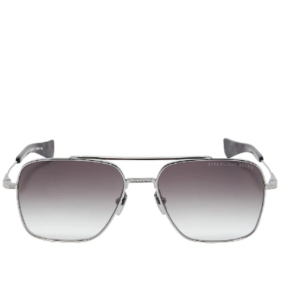 Shop Dita Flight-seven Sunglasses In Silver