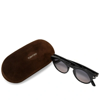 Shop Tom Ford Ft0615 Margaux Sunglasses In Black