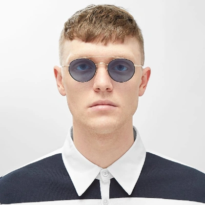 Shop Thom Browne Tb-101 Sunglasses In Black