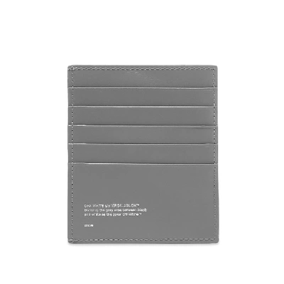 Shop Off-white Logo Cardholder In Grey