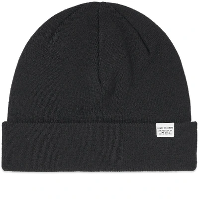 Shop Norse Projects Top Beanie In Black