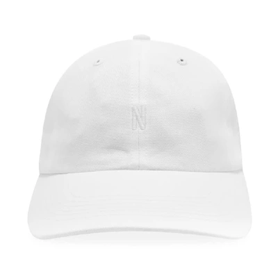 Shop Norse Projects Twill Sports Cap In White