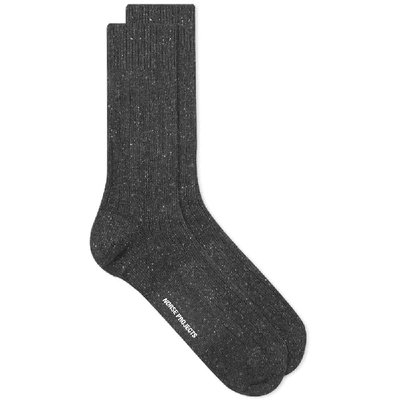 Shop Norse Projects Bjarki Neps Sock In Grey