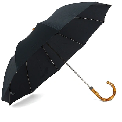 Shop London Undercover Whangee Telescopic Umbrella In Black