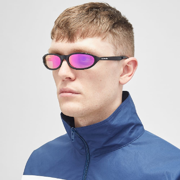 balenciaga neo round sunglasses