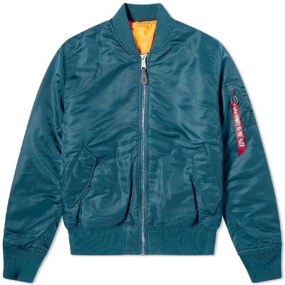 Shop Alpha Industries Classic Ma-1 Jacket In Blue