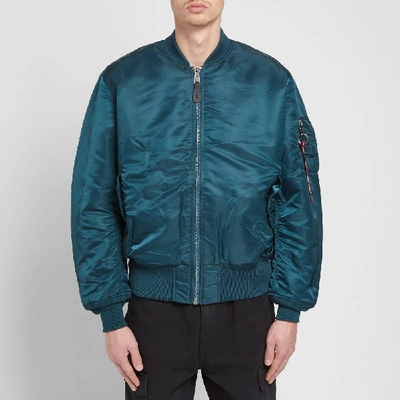 Shop Alpha Industries Classic Ma-1 Jacket In Blue