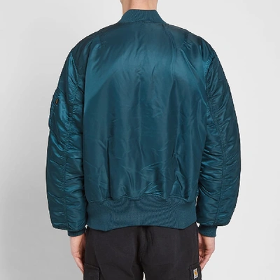 Shop Alpha Industries Classic Ma-1 Jacket In Blue