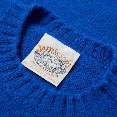 Shop Jamiesons Of Shetland Jamieson's Of Shetland Crew Knit In Blue