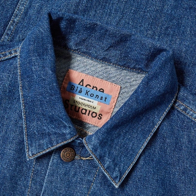 Shop Acne Studios Trash 1998 Denim Jacket In Blue