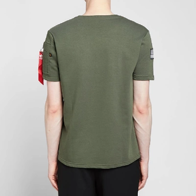 Shop Alpha Industries Nasa Heavy Tee In Green