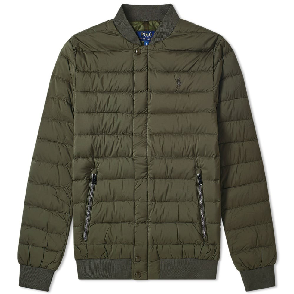 ralph lauren bomber jacket green