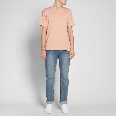 Shop Acne Studios Nash Face Tee In Pink