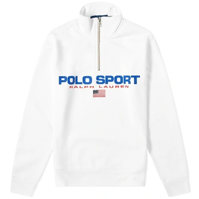 Shop Polo Ralph Lauren Polo Sport 1/4 Zip Sweat In White