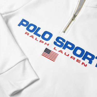 Shop Polo Ralph Lauren Polo Sport 1/4 Zip Sweat In White