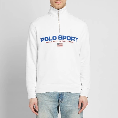Shop Polo Ralph Lauren Polo Sport 1/4 Zip Sweat In White
