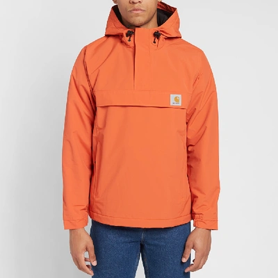 Carhartt Wip Nimbus Fleece Lined Pullover Jacket In Orange | ModeSens