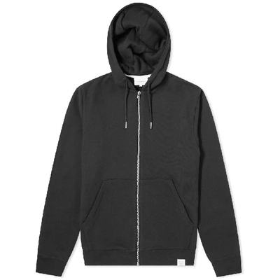Shop Norse Projects Vagn Zip Hoody In Black