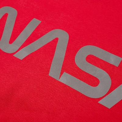 Shop Alpha Industries Nasa Reflective Crew Sweat In Red
