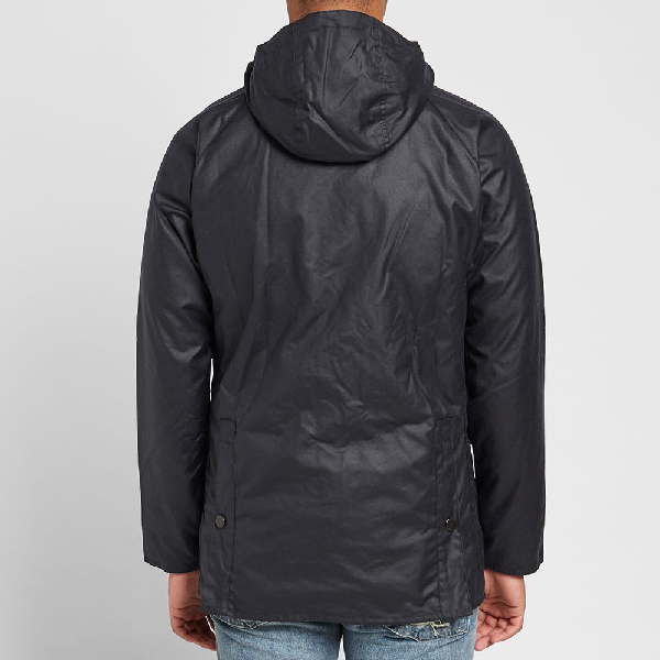 Barbour Sl Bedale Hooded Wax Jacket - White Label In Blue | ModeSens