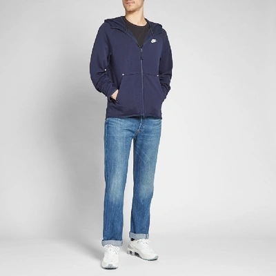 Shop Nike Tech Fleece Hoody In Blue