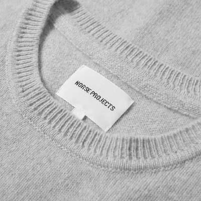 Shop Norse Projects Sigfred Lambswool Crew Knit In Grey