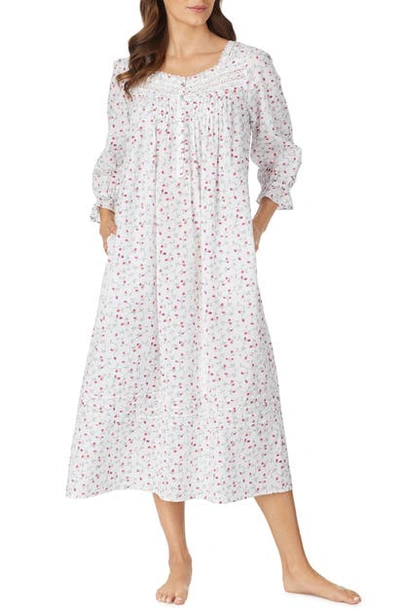 Shop Eileen West Ballet Nightgown In White Ground With Multi Scroll