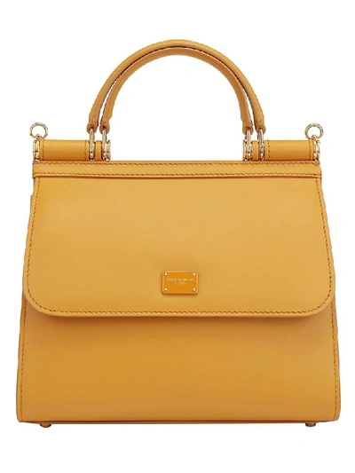 Shop Dolce & Gabbana Handbag In Ocra