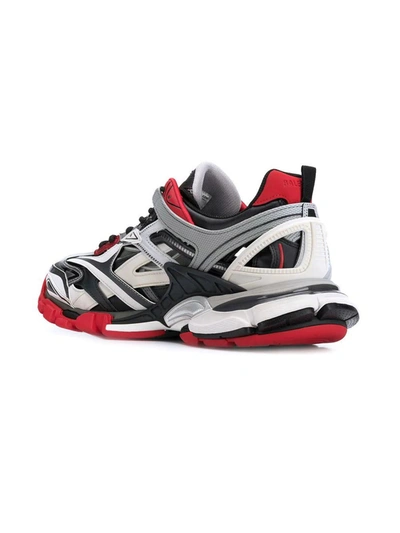 Shop Balenciaga Multicolored Track.2 Sneakers Red