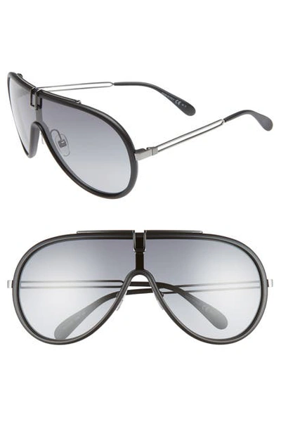 Shop Givenchy 135mm Shield Sunglasses - Matte Black