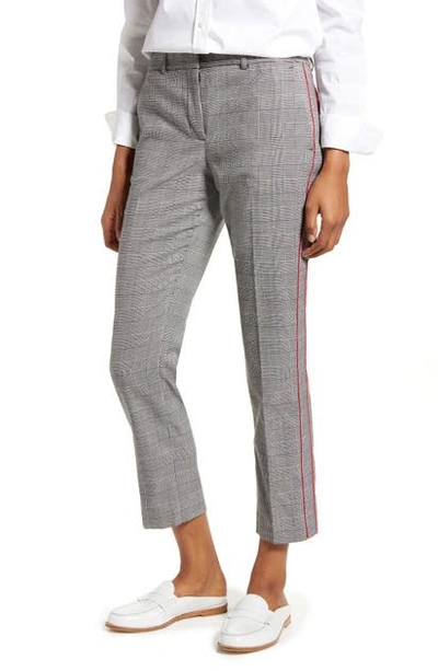 Shop Tommy Hilfiger Glen Plaid Crop Pants In Tommy Glenn - Black/ Ivory