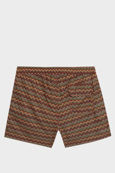 Shop Missoni Zigzag Swim Shorts