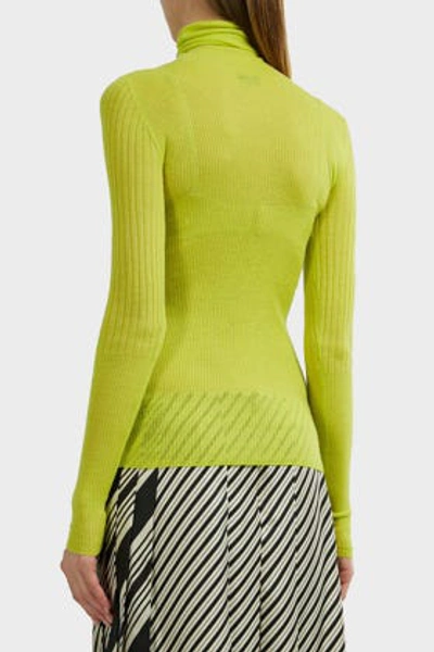 Shop Joseph High-neck Cashmere Jumper In Green