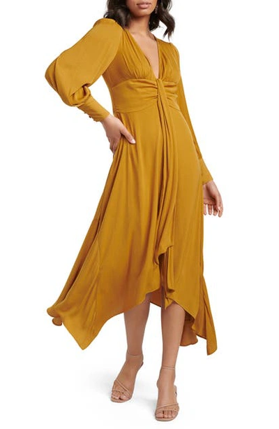Shop Ever New Genevieve Ochre Long Sleeve Maxi Dress