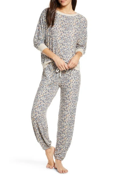 Shop Honeydew Intimates Star Seeker Brushed Jersey Pajamas In Shadow Skulls