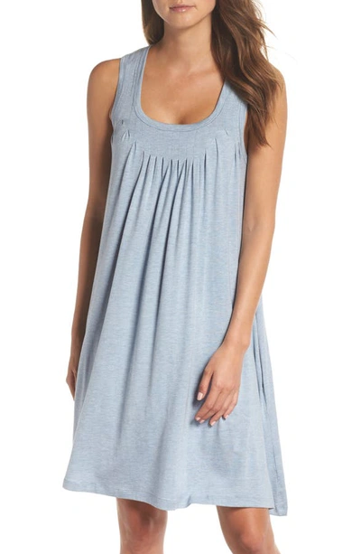 Shop Papinelle Pleated Chemise In Powder Blue