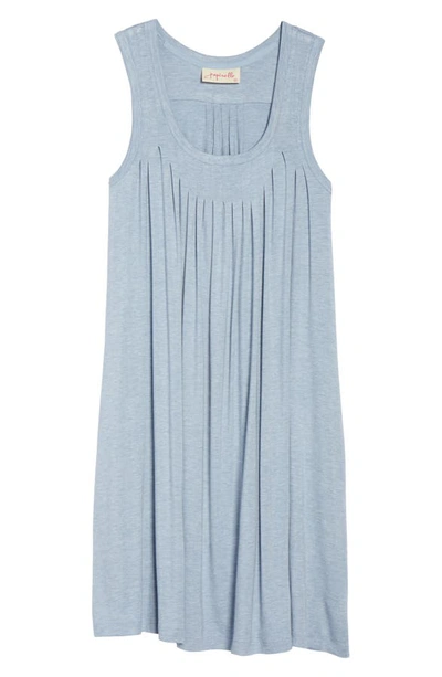 Shop Papinelle Pleated Chemise In Powder Blue