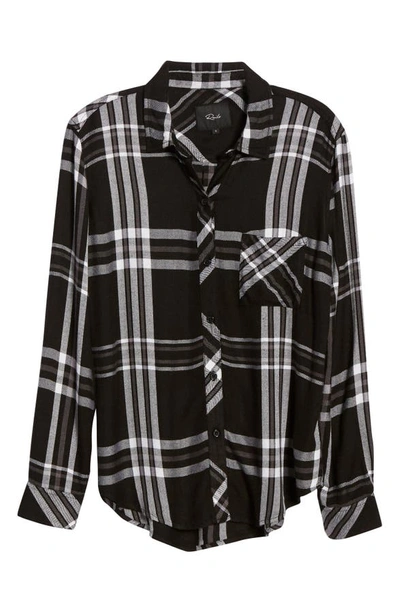 Shop Rails Hunter Plaid Shirt In Black Storm Parchment